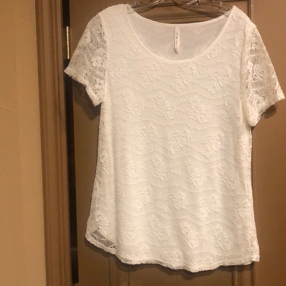 Floral lace blouse